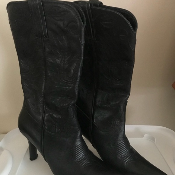 All Leather Stiletto Boots - Picture 3 of 8